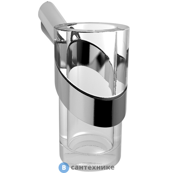 Подстаканник Paini 73CR041VR Morgana хром-стекло