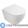 картинка Унитаз подвесной Art & MAX SANREMO безободковый с сиденьем, AM026CHR/SC