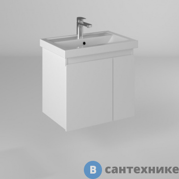 картинка Тумба под раковину BRIZ Бьелла т18-60 консольная (ум. Фостер) (364 03-18060-06 00 БЕЛ)