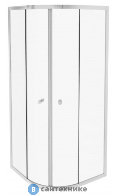 Душевое ограждение Jacob Delafon SERENITY E14R90-GA полукруглое, стекло прозрачное, профиль хром /90х90/