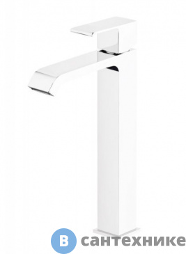 картинка Смеситель Cezares PORTA-LC-BIO для накладной раковины, белый матовый