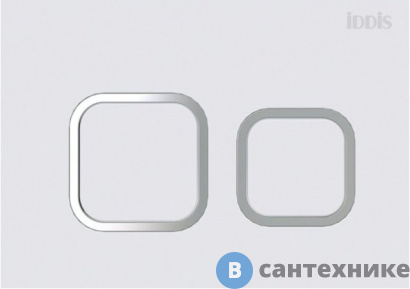 картинка Клавиша смыва IDDIS Unifix UNI40MWi77 универсальная, матовый белый