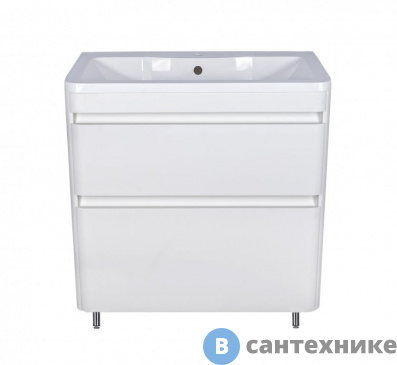 картинка Тумба под раковину Style line Атлантика 80, Люкс антистрейч, напольная PLUS (2000949229874)