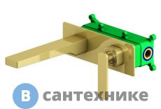 Смеситель Timo Torne 4371/17SM для раковины встроенный, золото матовое