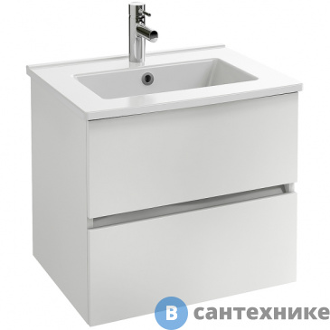 картинка Тумба под раковину Jacob Delafon EB2381-J5 Tolbiac 60 см, 2 ящика, белый лак