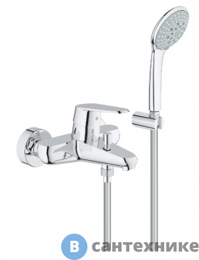 картинка Смеситель Grohe 33395002 Eurodisc Cosmo для ванны с душ.гарн.