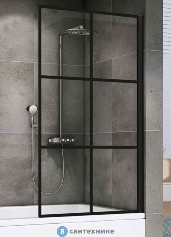 Шторка на ванну ABBER Immer Offen AG72100B 100*140