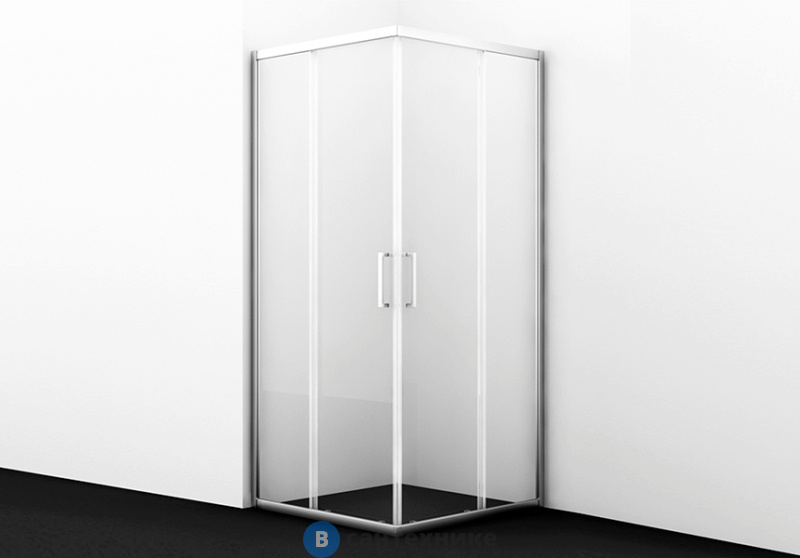 Душевой уголок WasserKRAFT Main 41S19, квадрат, с раздвижными дверьми