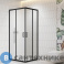 картинка Душевой уголок RGW CL-36-B  90*90*195 чёрный/ Cora (06093699-44), без поддона