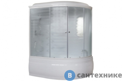 картинка Душевая кабина Royal Bath RB 150ALP-C L 1500x1000x2250 (матовое) (RB150ALP-C-L)