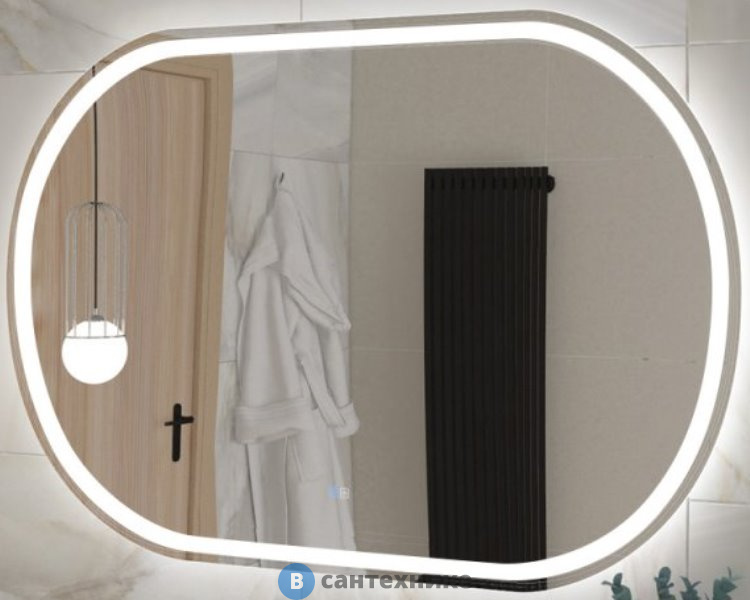 Зеркало Cezares со встроенной подсветкой, сенсорным выключателем и подогревом CZR-SPC-GIUBILEO-1200-800-TCH-WARM, 12V, 220-240V, 1200x800x30