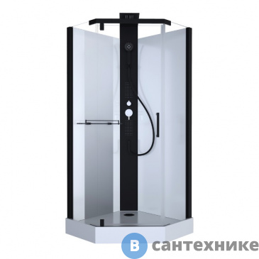 картинка Душевая кабина Black&White G8705 (900х900х2170)