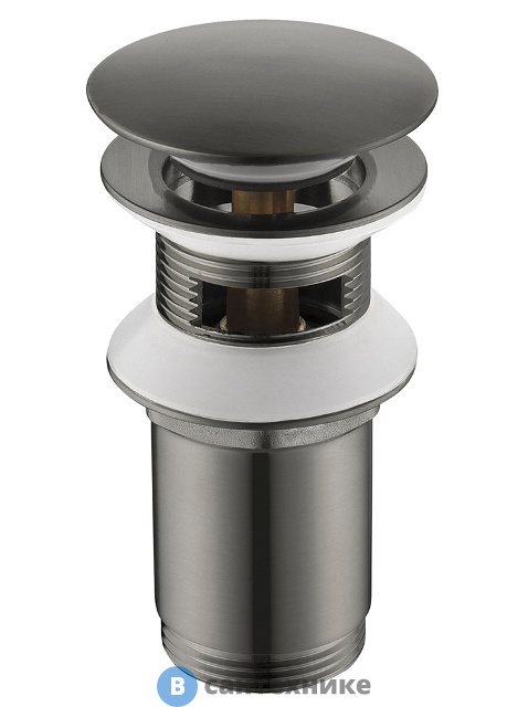 Донный клапан Timo 8011/18 чёрное золото с переливом