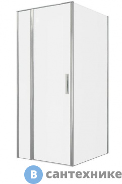 картинка Душевой уголок Allen Brau Priority 90x80 3.31025.00 + 3.31040.00 хром, без поддона