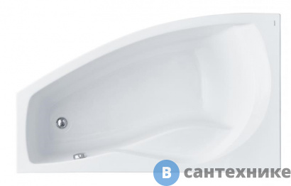картинка Ванна акриловая Santek Майорка XL 160х95 левосторонняя (1WH111991), без каркаса и сифона