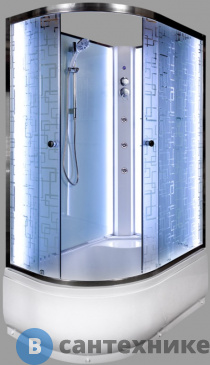 картинка Душевая кабина Deto ЕМ4512 R N LED с гм. (1200*800*2200)
