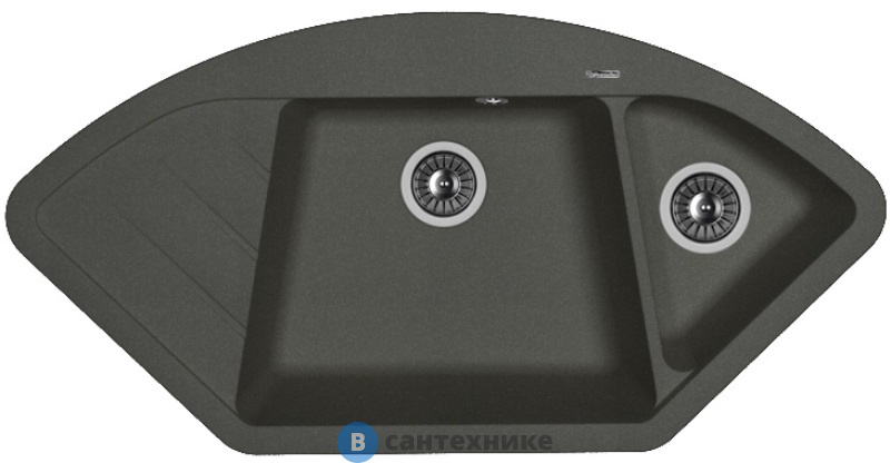 Кухонная мойка FLORENTINA Веста, чёрный FG (20.285.E1005.102)