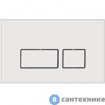 картинка Кнопка смыва Boheme 664-W для инсталляции, пластик white