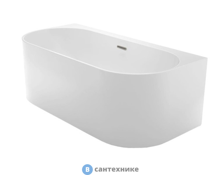 Ванна акриловая AZARIO BRADFORD BRA17080 с сифоном и металлической рамой 1700х800х580 мм