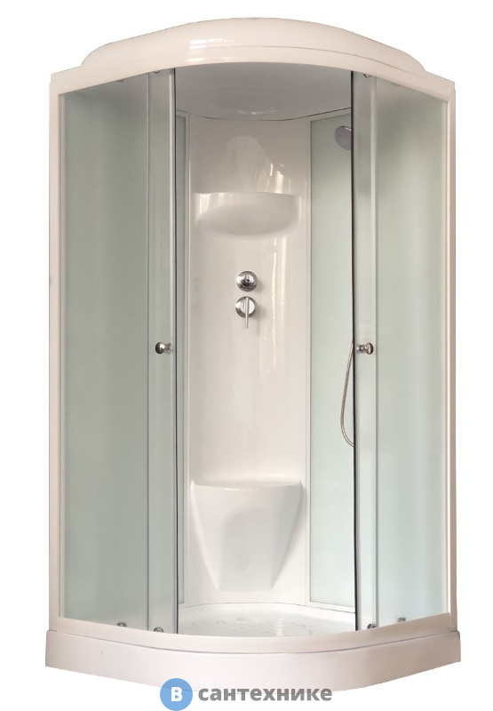 Душевая кабина Royal Bath RB 90HK6-WC 900x900x2170 (белое/матовое)