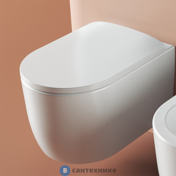 Унитаз Artceram MONET подвесной Rimless 36х52 см, белый (MNV001 01 00), без сиденья