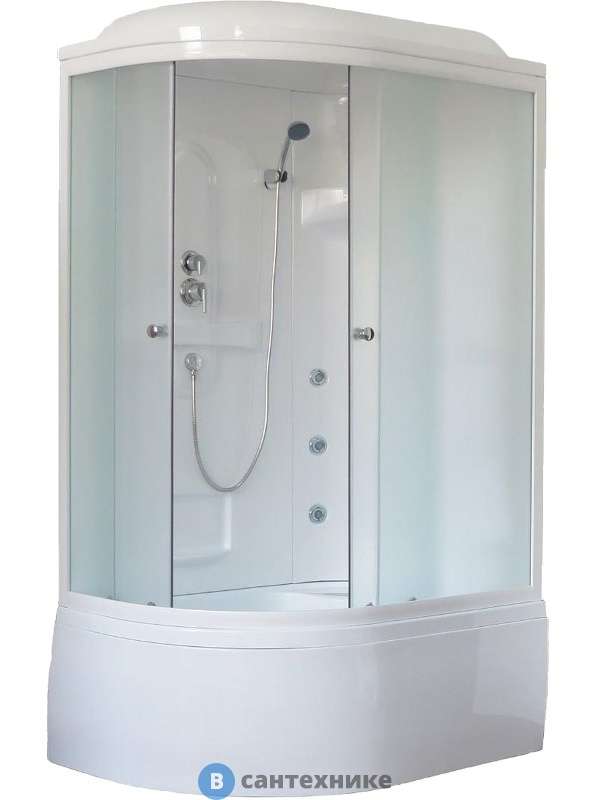 Душевая кабина Royal Bath RB 8120BK2-M R 1200x800x2170 (матовое)