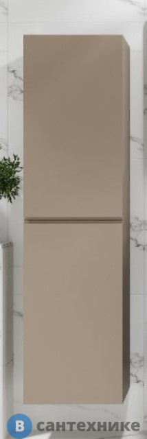 Шкаф подвесной Art & MAX BIANCHI AM-Bianchi-1500-2A-SO-CM с двумя распашными дверцами, капучино матовый, 400x300x1500