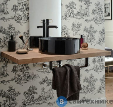 картинка Раковина Jacob Delafon Vox E14800-7 накладная, круглая, 42 см, чёрная