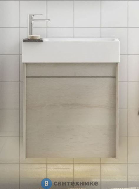 Тумба под раковину Art & MAX FAMILY Family-500-1D-SO-PB подвесная с одной распашной дверцей, Pino Bianco, 500x270x500