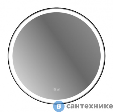 картинка Зеркало Cezares в металлической раме, со встроенной подсветкой, сенсорным выключателем и подогревом CZR-SPC-CADRO-800-LED-TCH-WARM, 12V, 220-240V, 807x30