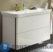 Тумба Burgbad Iveo подвесная с умывальником с 1 отв под смес. 1200х492х721 мм. 2 выдв ящика, сифон в компл. F2833 белый глянц. (SFEN120F2833G0161C0001*1)