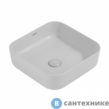 картинка Раковина ABBER Rechteck AC2211MLG светло-серая матовая накладная