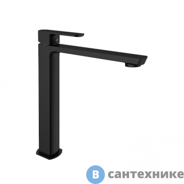 картинка Смеситель Vincea Next VBF-1N2MB для раковины, однорычажный, черный