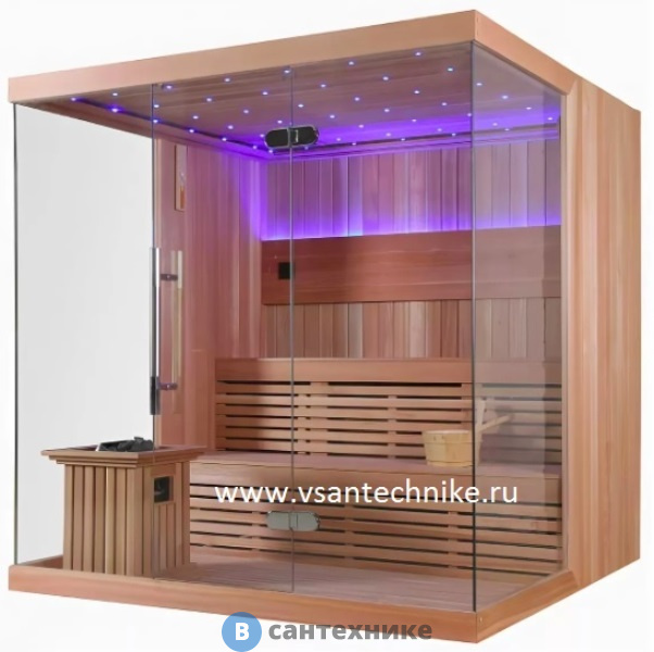 Финская сауна Frank F853 (кедр) (печь Сфера 7 кВт+80 кг камней) 230х150x210 см