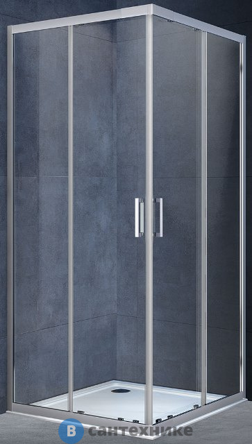 Душевой уголок Vincea Rapid VSS-3R90/10CL, (900-1000)x(900-1000), хром, стекло прозрачное, без поддона