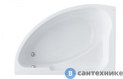 картинка Ванна акриловая Santek Гоа 150х100 левосторонняя (1WH112033), без каркаса и сифона