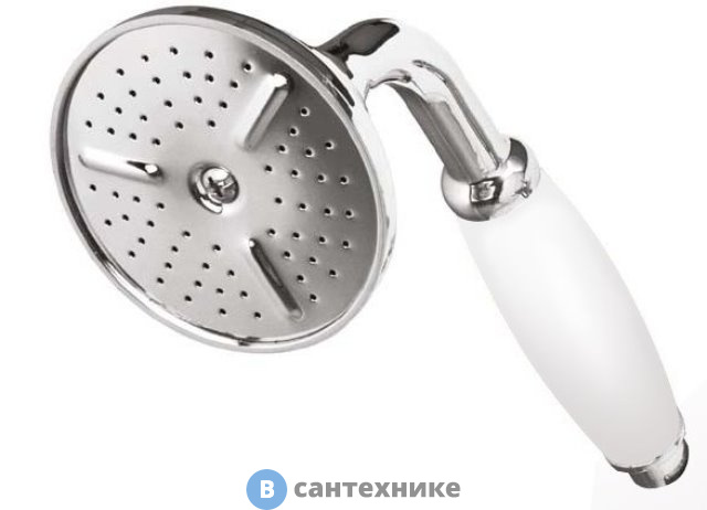 Ручной душ Cezares CZR-U-D1FC-01-Bi ручка белая, хром