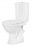 Унитаз-компакт Оскольская керамика белый У Стандарт, сиденье полипропилен косой, нижний подвод воды (44901130022)