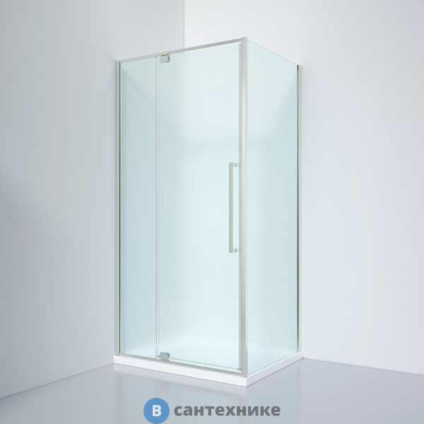 Душевое ограждение Black&White S818 CF (1000х800х1950), без поддона