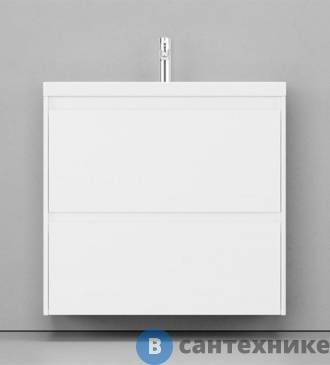 картинка Тумба с раковиной Velvex Klaufs 80.2Y подвесная (белый) (tpKLA.80.2Y-616.216)