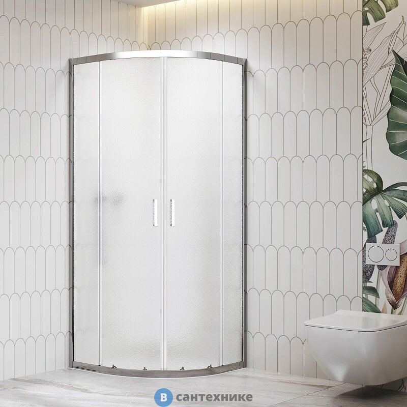 Душевой уголок RGW CL-56 80*80*195 хром/ Cora (06095688-41), без поддона