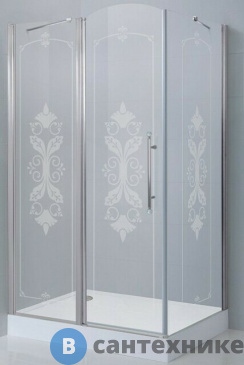картинка Душевой уголок Cezares GIUBILEO-AH-11-100-CP-Cr-L без поддона