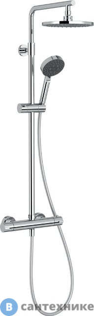 Душевая стойка Jacob Delafon E24322-CP с термостатом