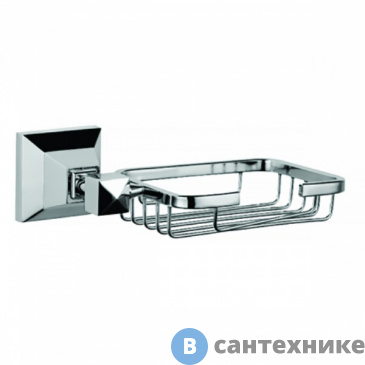 картинка Мыльница AZARIO ALTRE решетка, хром (AZ-96009)