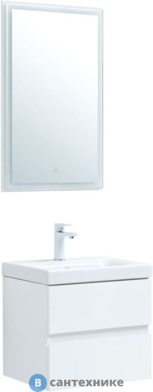 Комплект мебели Aquanet Беркли 50 белый глянец (306356)