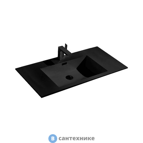 Раковина Vincea VCB-13100B из искусственного камня, черный