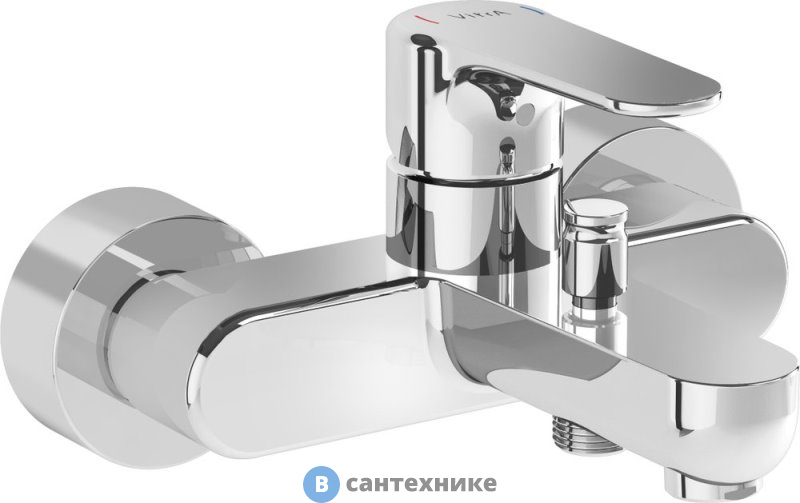 Смеситель Vitra Root Round A42725EXP для ванны/душа, хром