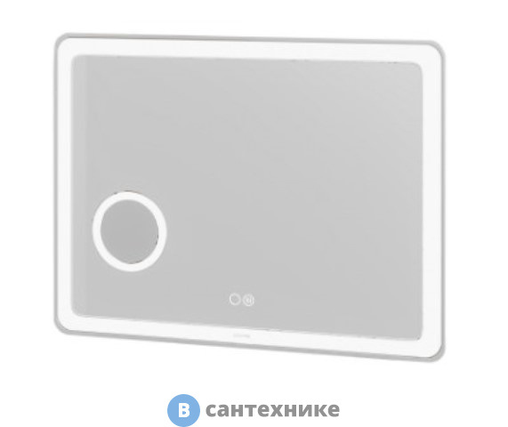 Зеркало Grossman LEO (1000*800*45) LED с сенсорным выкл., гравировкой, подогревом и увеличительным стеклом