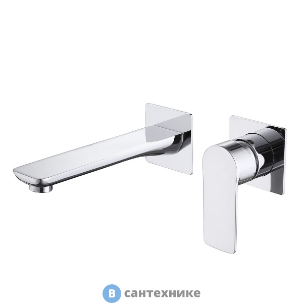 Смеситель ABBER Weiss Insel AF8082 для раковины скрытого монтажа, хром