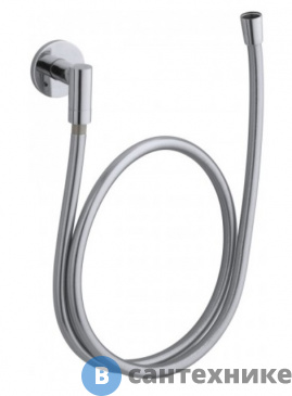 картинка Коленное соединение Jacob Delafon E10683-CP EO с гибким душевым шлангом и декоративной круглой заглушкрй (хром)